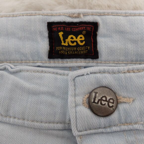 Lee Light Blue Wash Cropped Denim Jean Pants Size 14M - Picture 3 of 8